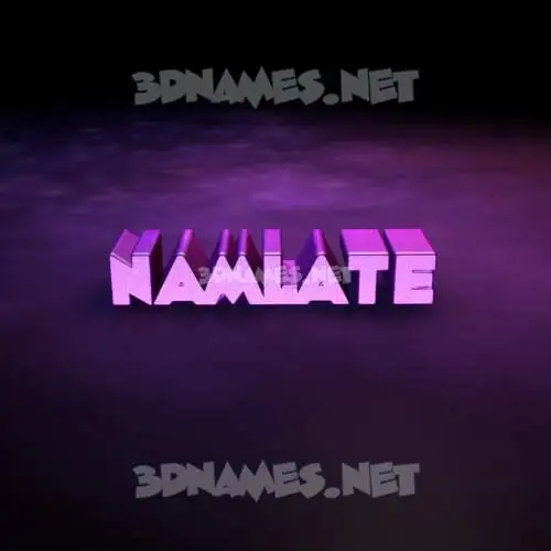 namlate in Big Purple style - 3D name wallpaper namlate in Big Purple style - 3D name wallpaper