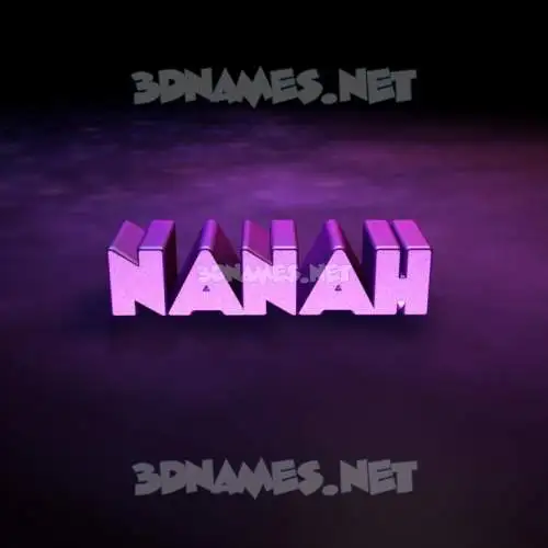 nanah in Big Purple style - 3D name wallpaper nanah in Big Purple style - 3D name wallpaper