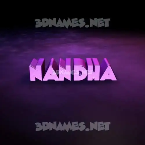 nandha in Big Purple style - 3D name wallpaper nandha in Big Purple style - 3D name wallpaper