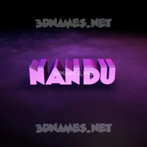 nandu in Big Purple style - 3D name wallpaper nandu in Big Purple style - 3D name wallpaper