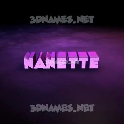 nanette in Big Purple style - 3D name wallpaper nanette in Big Purple style - 3D name wallpaper