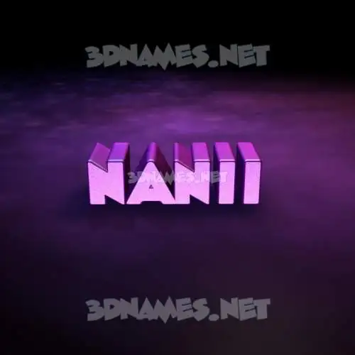 nanii in Big Purple style - 3D name wallpaper nanii in Big Purple style - 3D name wallpaper