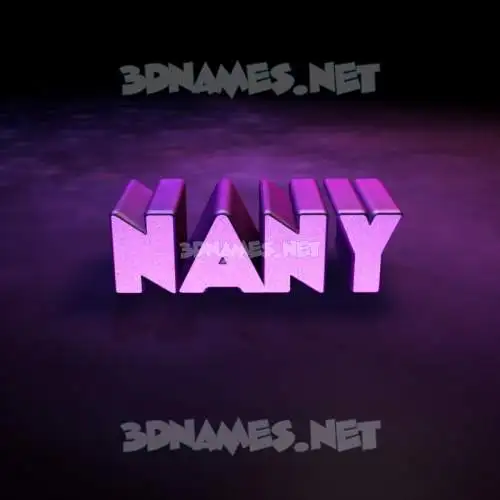 nany in Big Purple style - 3D name wallpaper nany in Big Purple style - 3D name wallpaper