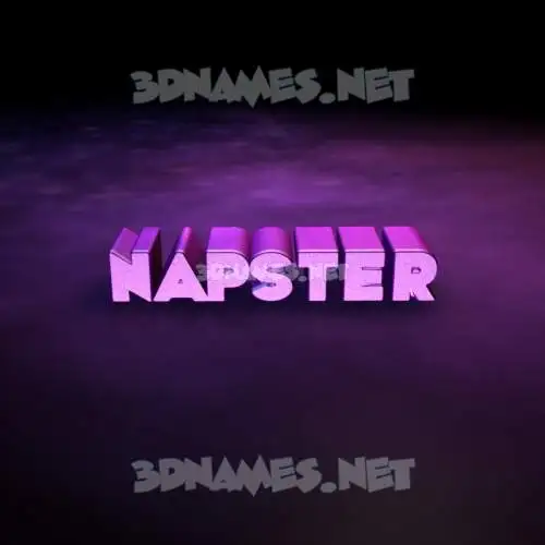napster in Big Purple style - 3D name wallpaper napster in Big Purple style - 3D name wallpaper
