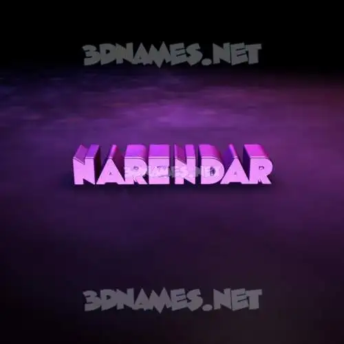 narendar in Big Purple style - 3D name wallpaper narendar in Big Purple style - 3D name wallpaper
