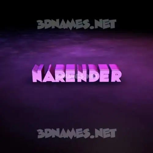 narender in Big Purple style - 3D name wallpaper narender in Big Purple style - 3D name wallpaper