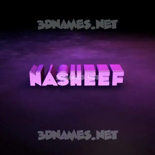 nasheef in Big Purple style - 3D name wallpaper nasheef in Big Purple style - 3D name wallpaper