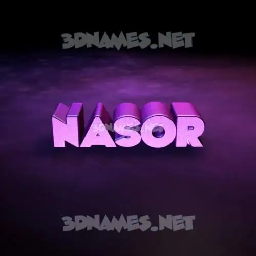 nasor in Big Purple style - 3D name wallpaper nasor in Big Purple style - 3D name wallpaper