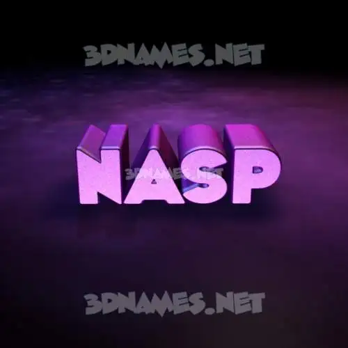 nasp in Big Purple style - 3D name wallpaper nasp in Big Purple style - 3D name wallpaper