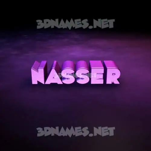 nasser in Big Purple style - 3D name wallpaper nasser in Big Purple style - 3D name wallpaper