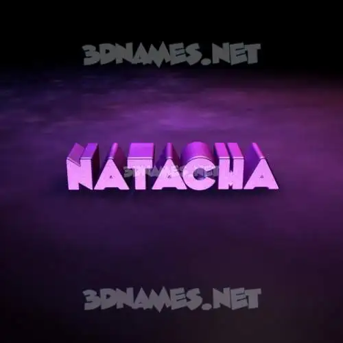 natacha in Big Purple style - 3D name wallpaper natacha in Big Purple style - 3D name wallpaper