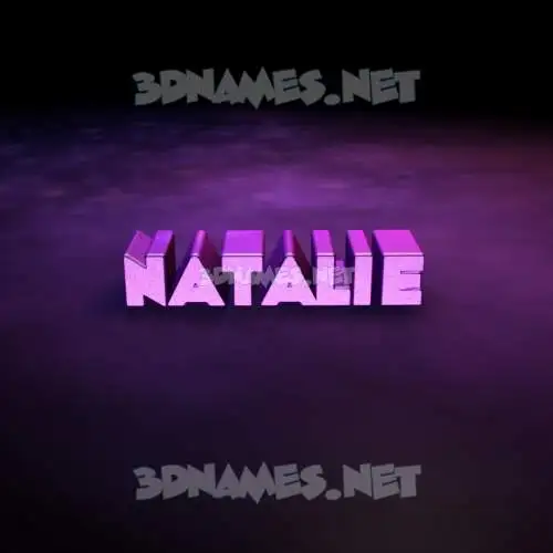 natalie in Big Purple style - 3D name wallpaper natalie in Big Purple style - 3D name wallpaper