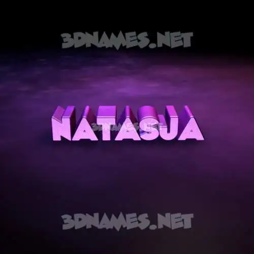 natasja in Big Purple style - 3D name wallpaper