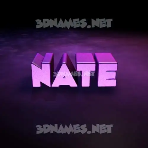 nate in Big Purple style - 3D name wallpaper nate in Big Purple style - 3D name wallpaper