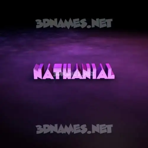 nathanial in Big Purple style - 3D name wallpaper nathanial in Big Purple style - 3D name wallpaper