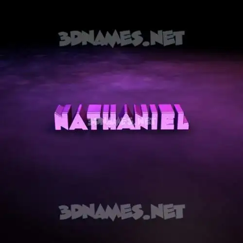 nathaniel in Big Purple style - 3D name wallpaper nathaniel in Big Purple style - 3D name wallpaper