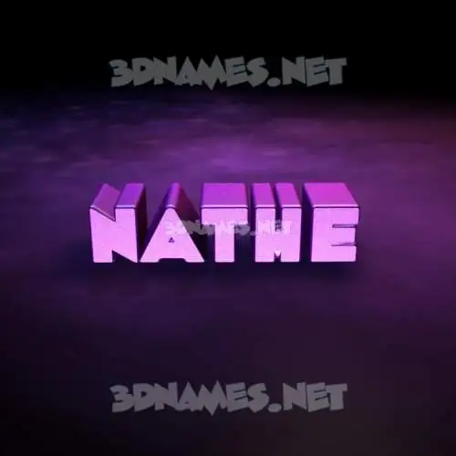 nathe in Big Purple style - 3D name wallpaper nathe in Big Purple style - 3D name wallpaper