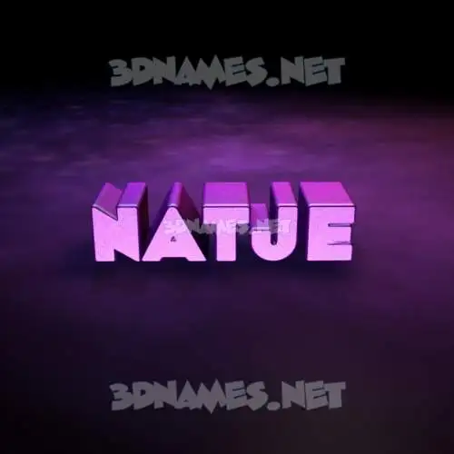 natje in Big Purple style - 3D name wallpaper
