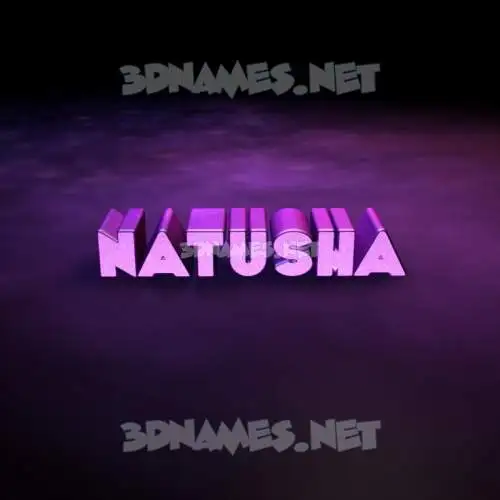 natusha in Big Purple style - 3D name wallpaper natusha in Big Purple style - 3D name wallpaper