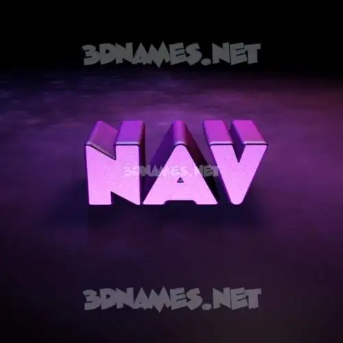 nav in Big Purple style - 3D name wallpaper nav in Big Purple style - 3D name wallpaper