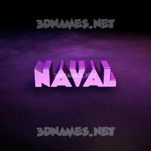 naval in Big Purple style - 3D name wallpaper naval in Big Purple style - 3D name wallpaper