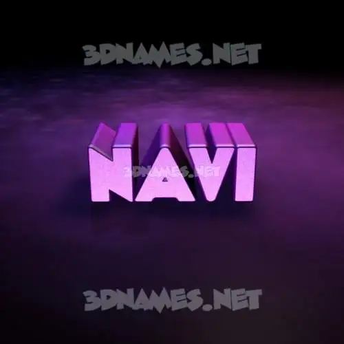 navi in Big Purple style - 3D name wallpaper navi in Big Purple style - 3D name wallpaper