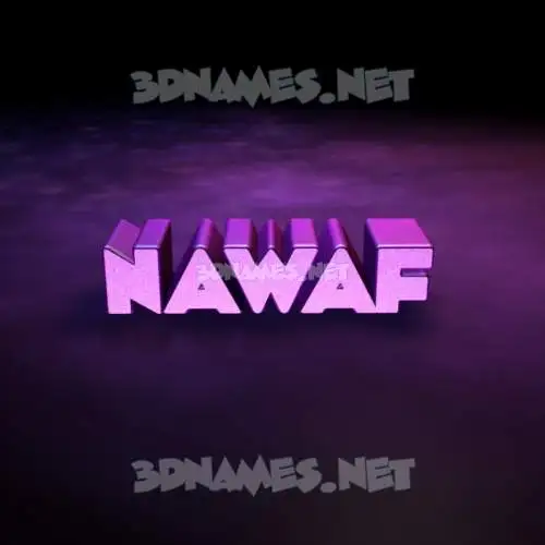nawaf in Big Purple style - 3D name wallpaper nawaf in Big Purple style - 3D name wallpaper