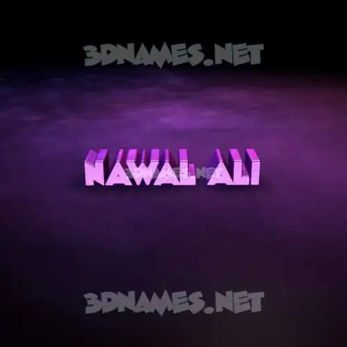 nawal ali in Big Purple style - 3D name wallpaper nawal ali in Big Purple style - 3D name wallpaper