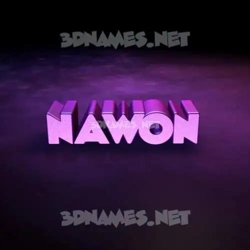 nawon in Big Purple style - 3D name wallpaper nawon in Big Purple style - 3D name wallpaper