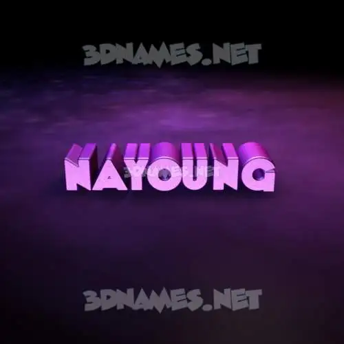 nayoung in Big Purple style - 3D name wallpaper nayoung in Big Purple style - 3D name wallpaper