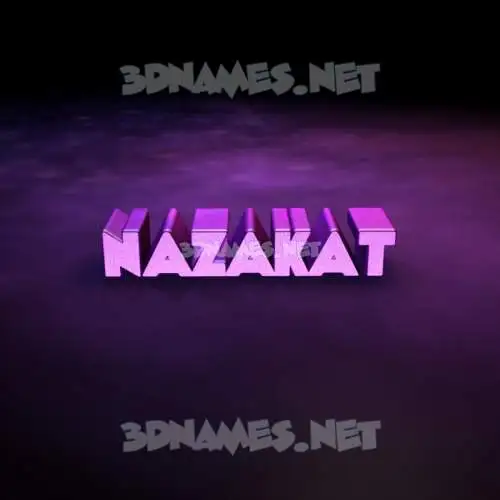 nazakat in Big Purple style - 3D name wallpaper nazakat in Big Purple style - 3D name wallpaper
