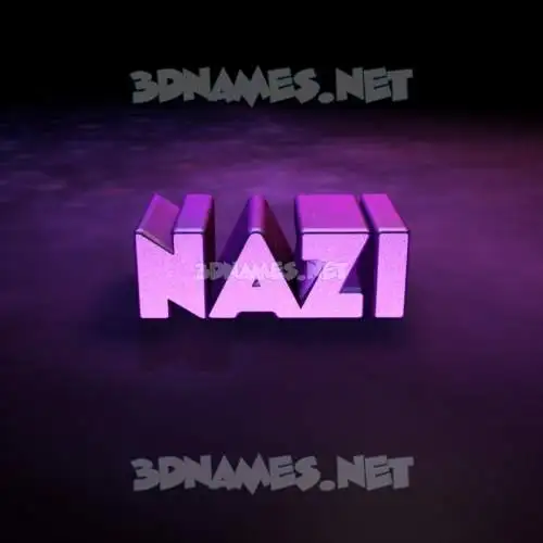nazi in Big Purple style - 3D name wallpaper nazi in Big Purple style - 3D name wallpaper