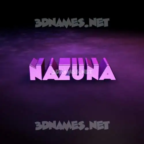 nazuna in Big Purple style - 3D name wallpaper nazuna in Big Purple style - 3D name wallpaper
