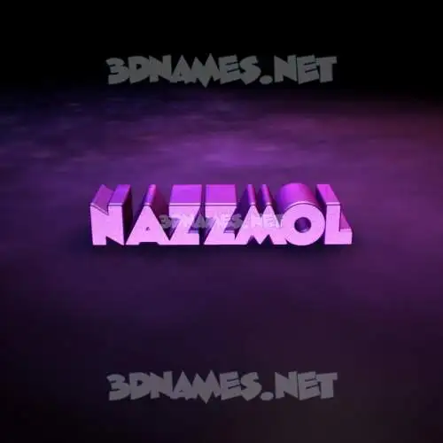 nazzmol in Big Purple style - 3D name wallpaper nazzmol in Big Purple style - 3D name wallpaper