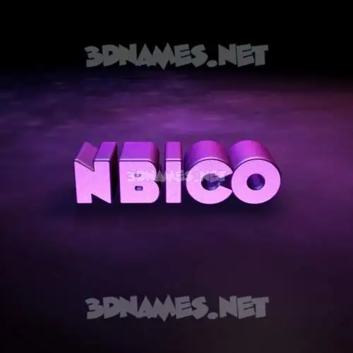 nbico in Big Purple style - 3D name wallpaper nbico in Big Purple style - 3D name wallpaper