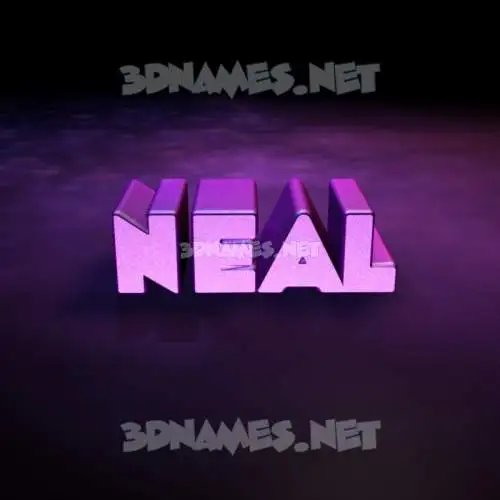neal in Big Purple style - 3D name wallpaper neal in Big Purple style - 3D name wallpaper