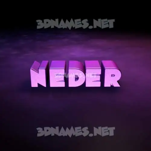 neder in Big Purple style - 3D name wallpaper neder in Big Purple style - 3D name wallpaper