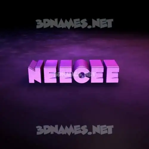 neecee in Big Purple style - 3D name wallpaper neecee in Big Purple style - 3D name wallpaper