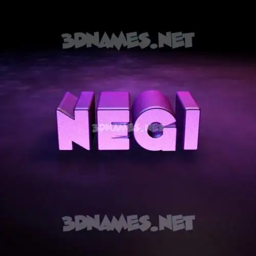 negi in Big Purple style - 3D name wallpaper negi in Big Purple style - 3D name wallpaper
