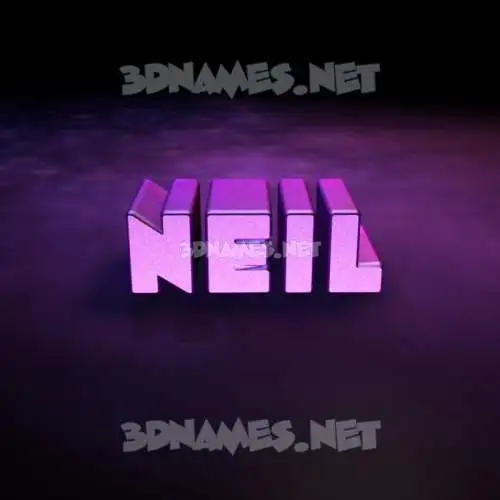 neil in Big Purple style - 3D name wallpaper neil in Big Purple style - 3D name wallpaper