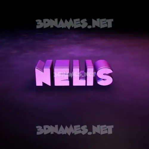 nelis in Big Purple style - 3D name wallpaper