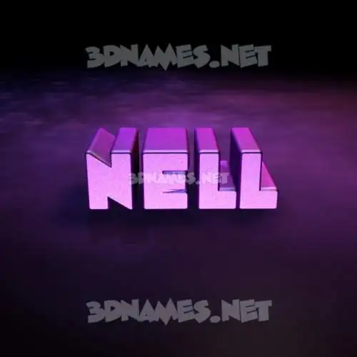 nell in Big Purple style - 3D name wallpaper nell in Big Purple style - 3D name wallpaper