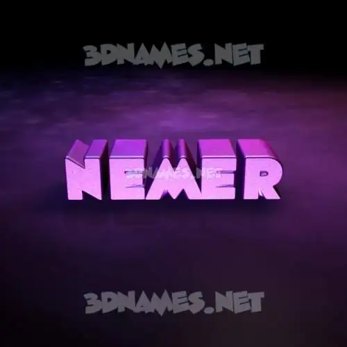 nemer in Big Purple style - 3D name wallpaper nemer in Big Purple style - 3D name wallpaper