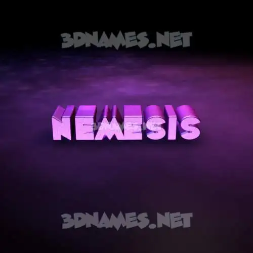 nemesis in Big Purple style - 3D name wallpaper nemesis in Big Purple style - 3D name wallpaper
