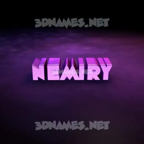 nemiry in Big Purple style - 3D name wallpaper