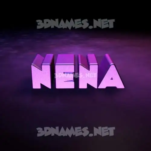 nena in Big Purple style - 3D name wallpaper nena in Big Purple style - 3D name wallpaper