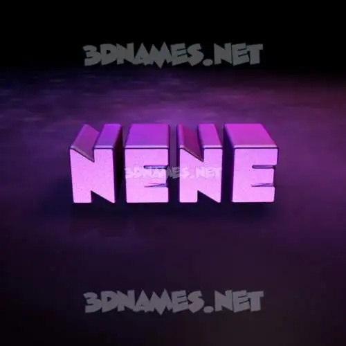 nene in Big Purple style - 3D name wallpaper nene in Big Purple style - 3D name wallpaper