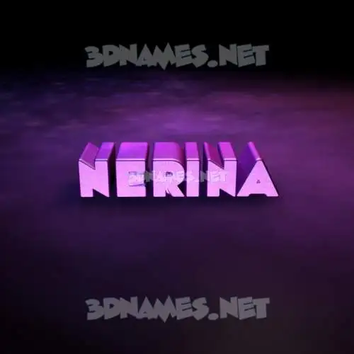 nerina in Big Purple style - 3D name wallpaper