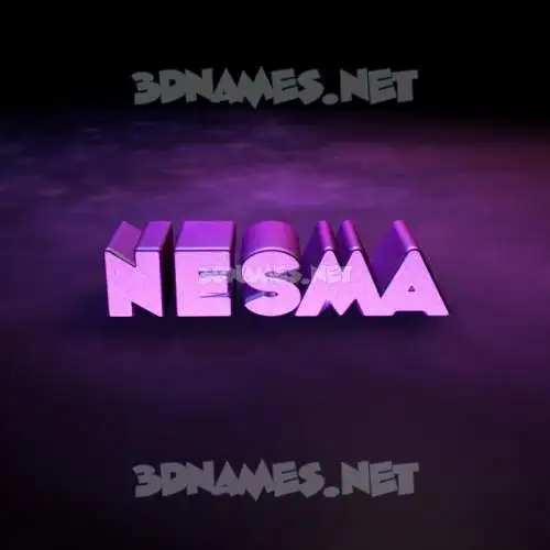 nesma in Big Purple style - 3D name wallpaper nesma in Big Purple style - 3D name wallpaper