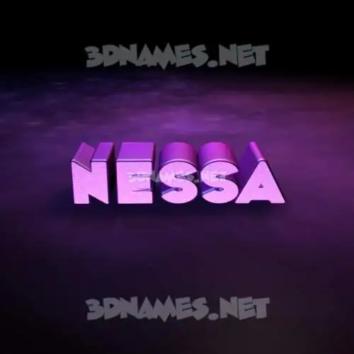 nessa in Big Purple style - 3D name wallpaper nessa in Big Purple style - 3D name wallpaper